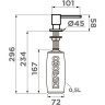 Дозатор для моющего средства OMOIKIRI OM-03-C латунь/хром 4995041