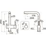 Комплект смеситель + фильтр OMOIKIRI NAGANO-PL-P + PURE DROP LITE 4064.8028P