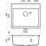 Мойка OMOIKIRI DAISEN 60-BL Artgranit/черный 4993622
