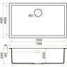 Мойка OMOIKIRI YAMAKAWA 75T-U/I-BL Tetogranit/черный 4993437
